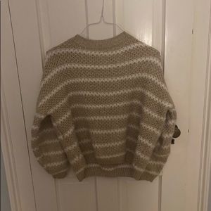 Goodnight macaroon cream striped sweater